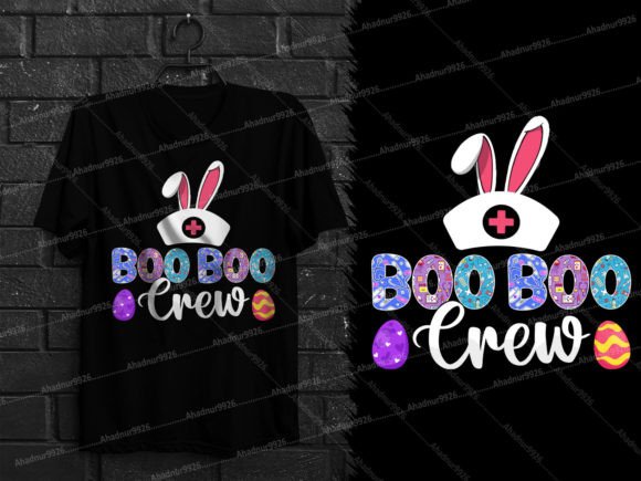Boo Boo Crew Easter Nurse T-Shirt Graphics