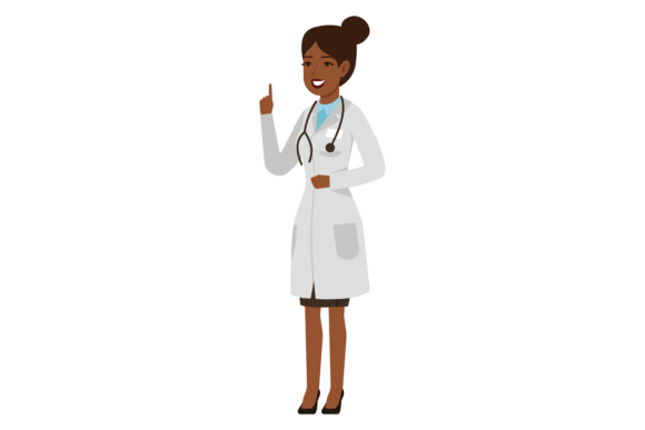 Female Doctor Character Graphics & Illustrations