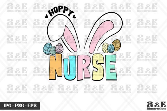 Hoppy Nurse Graphics for T-Shirt Designs
