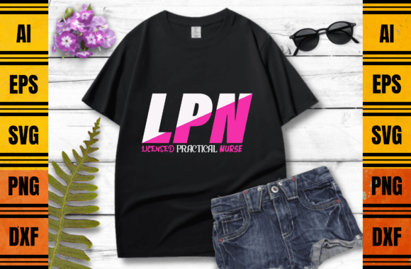 LPN Nurse Graphics for Print Templates