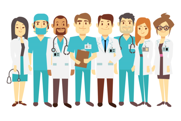 Medical Staff Cartoon: Graphics & Illustrations