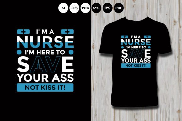 Nurse Calligraphy T Shirt Graphics for Branding