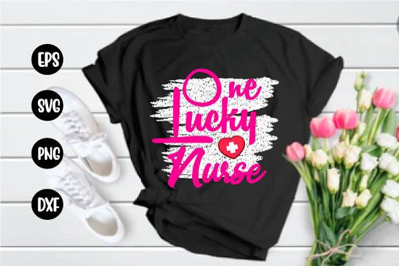One Lucky Nurse T Shirt Design: Graphics for Branding