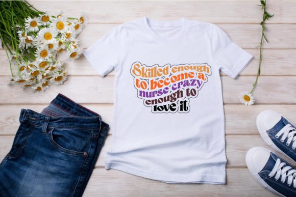 Retro Nurse Graphics for T-Shirt Designs