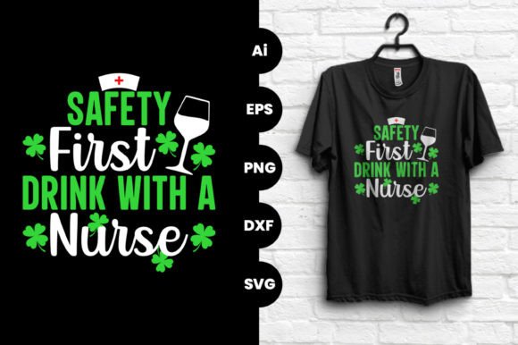 St Patrick’s Day Nurse Vector: Graphics & T-Shirt Designs